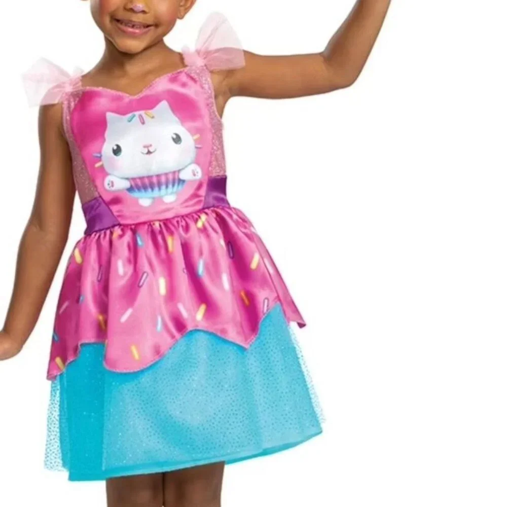 GABBY’S DOLLHOUSE CAKEY CAT Costume TODDLER GIRLS SIZE 2T Cosplay NEW - Picture 1 of 7